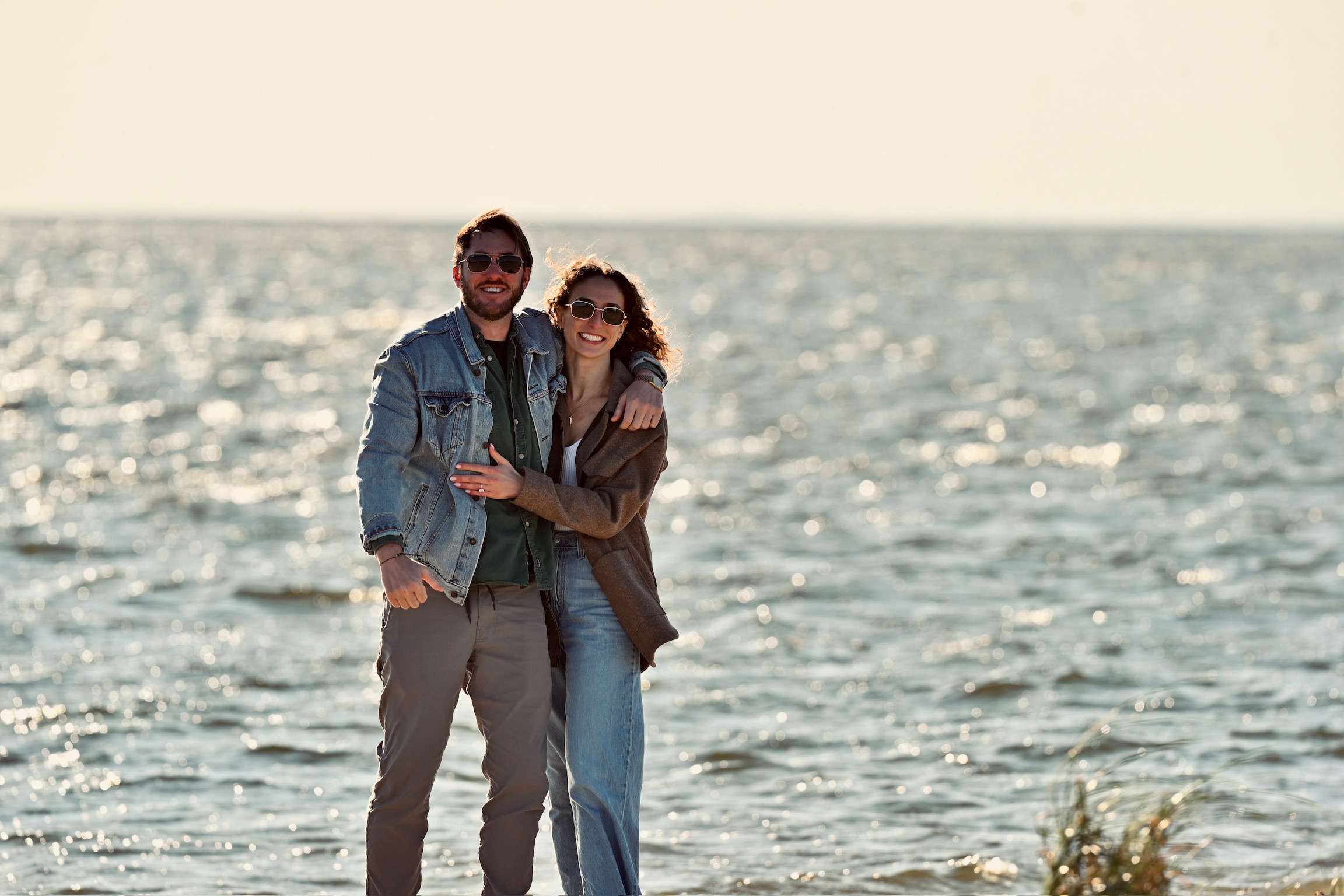 The moment she said yes — Sandy Hook bayside
